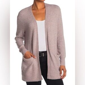 Madewell Cozy Walker Open Front Cardigan Merino Wool Alpaca Neutral Soft Sz S